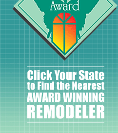 Click your state to find the nearest award winning remodeler